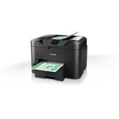 Canon MAXIFY MB2750 - Stampante multifunzione - colore - ink-jet - A4 (210 x 297 mm), Legal (216 x 356 mm) (originale) - A4/Legal (supporti) - fino a 22 ppm (copia) - fino a 24 ipm (stampa) - 500 fogli - 33.6 Kbps - USB 2.0, LAN, Wi-Fi(n), host USB